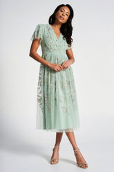 Carissa Green Embellished Midi Dress