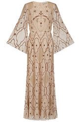 Faith Gold Embellished Maxi Dress