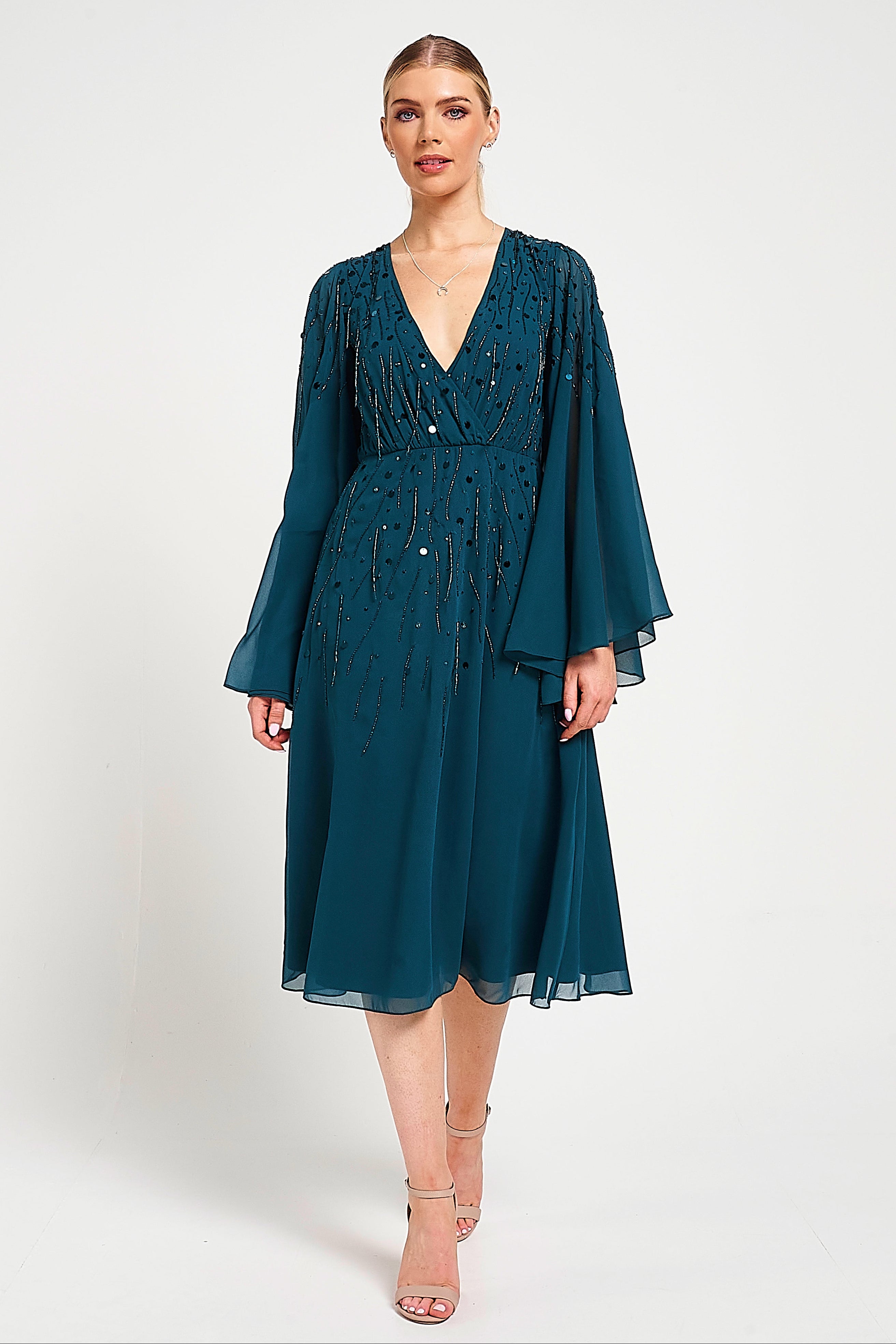 Katherine Green Embellished Midi Dress Frock and Frill Katherine Green Embellished Midi Dress Frock and Frill