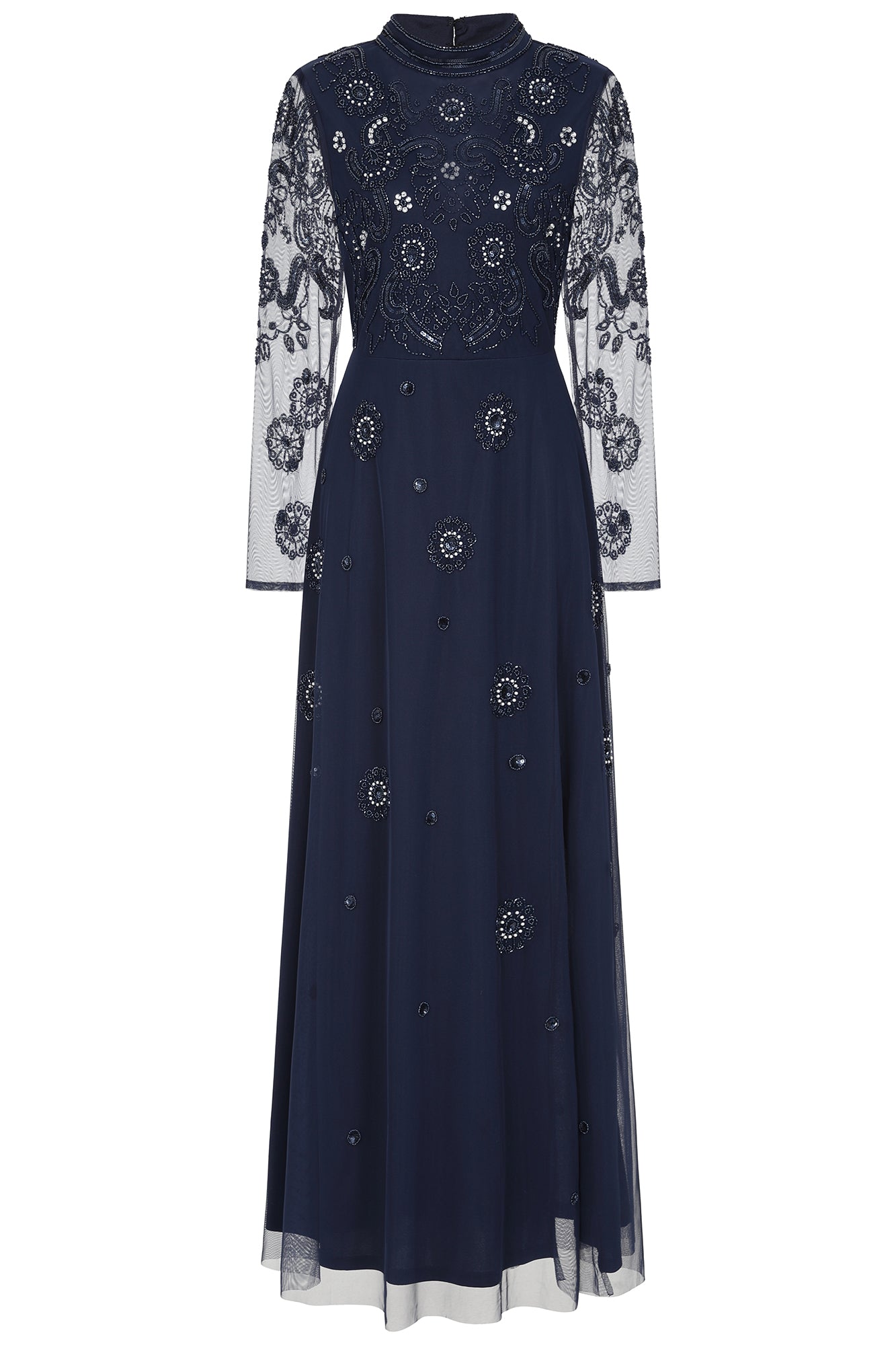frock and frill blue dress Frock and Frill Bridesmaid maxi dress in floral powder blue