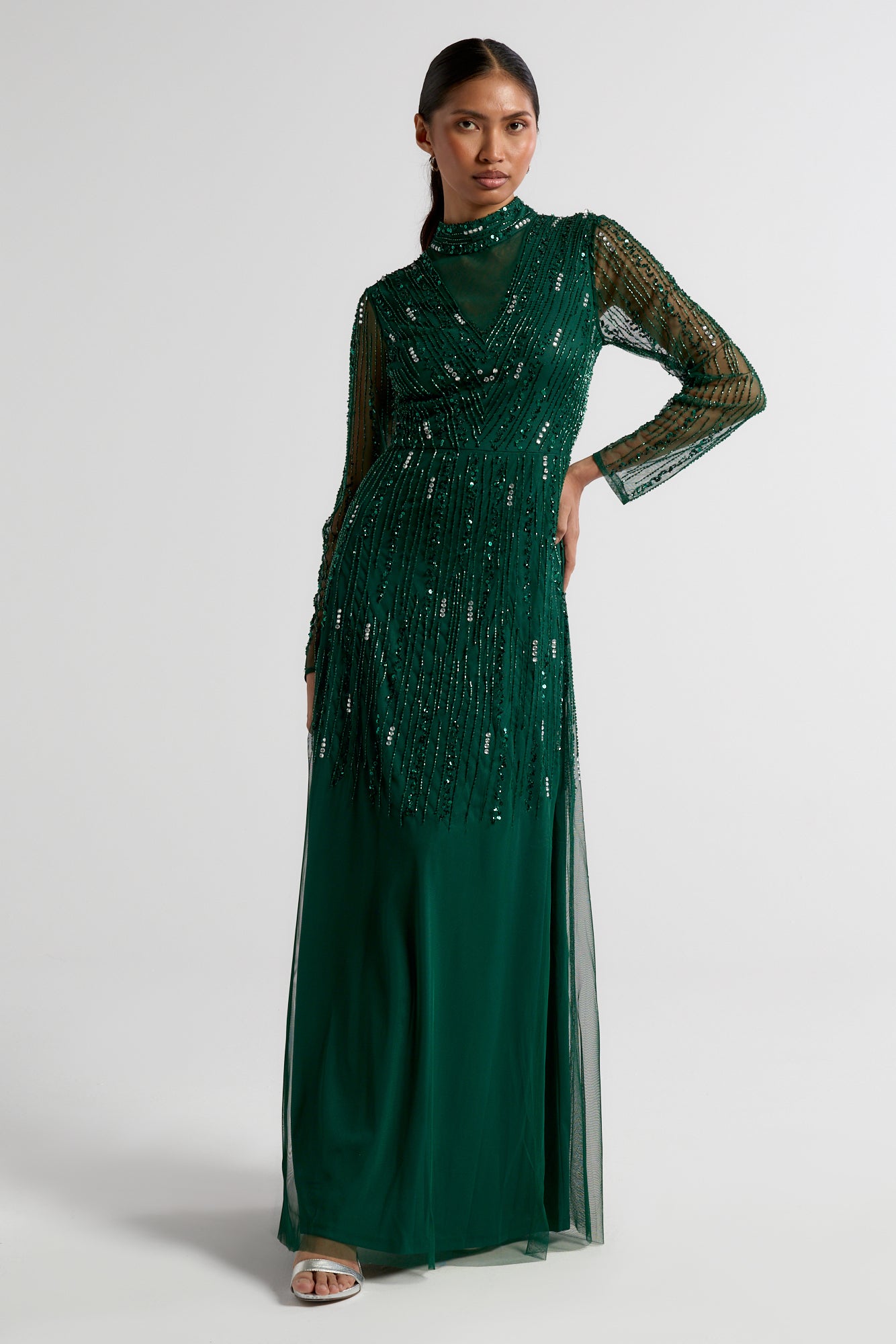 Sophia Green Embellished Maxi Dress Frock and Frill Sophia Green Embellished Maxi Dress Frock and Frill