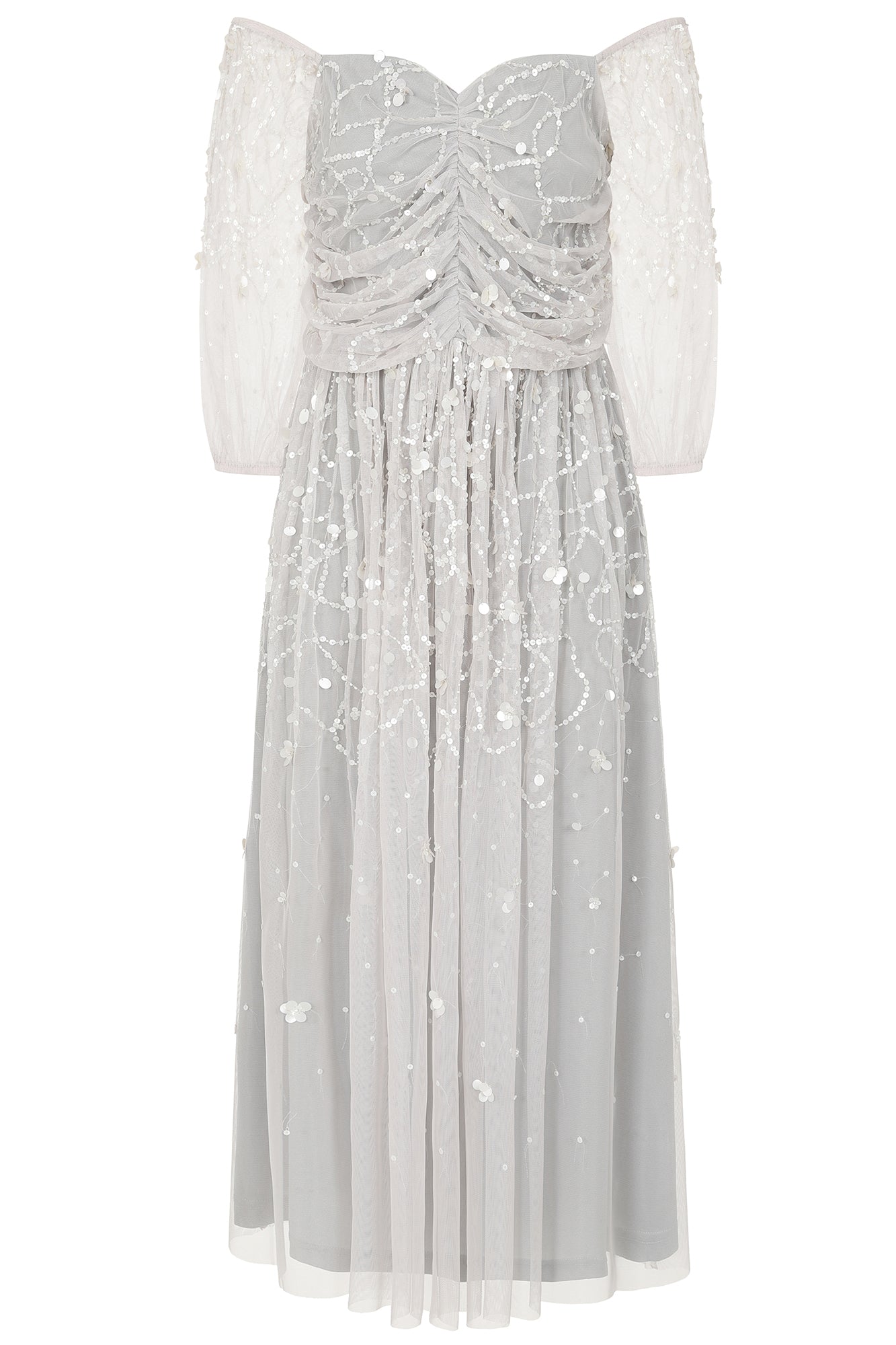 Suzanne Grey Off The Shoulder Sequin Midi Dress Frock and Frill Suzanne Grey Off The Shoulder Sequin Midi Dress Frock and Frill