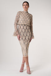 Tabitha Embellished Midi Dress