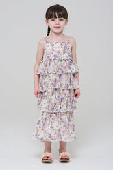Carabelle Floral Print Tiered Dress