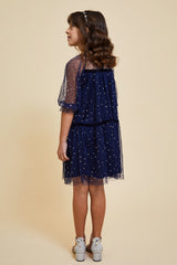 Layla Navy Sequin Dress