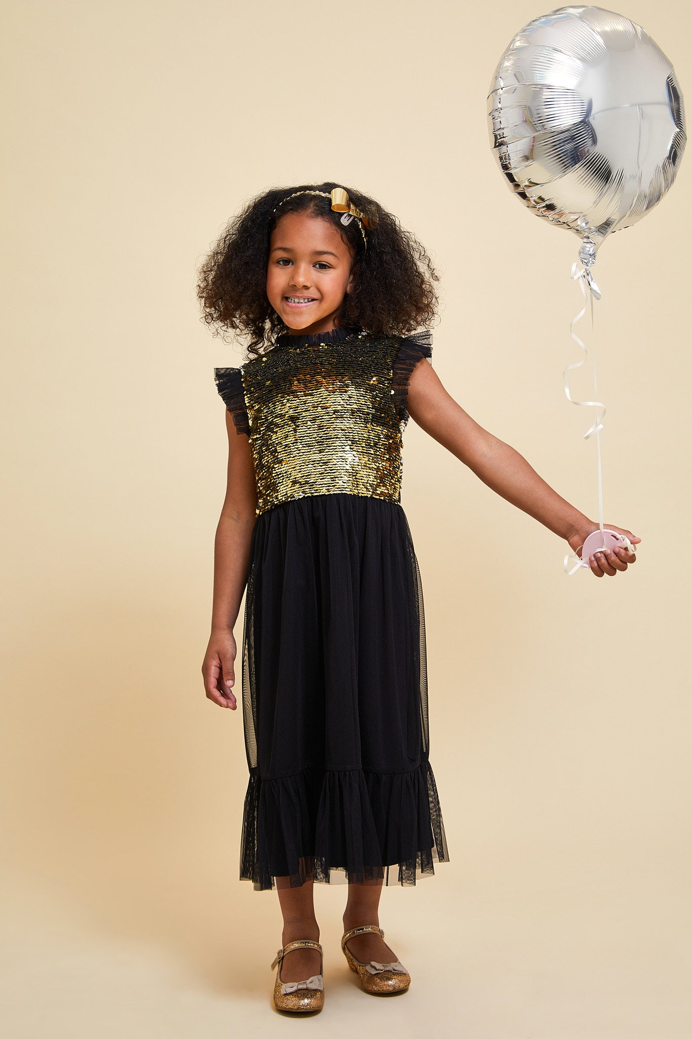 Stella Black and Gold Sequin Dress Frock and Frill Stella Black and Gold Sequin Dress Frock and Frill