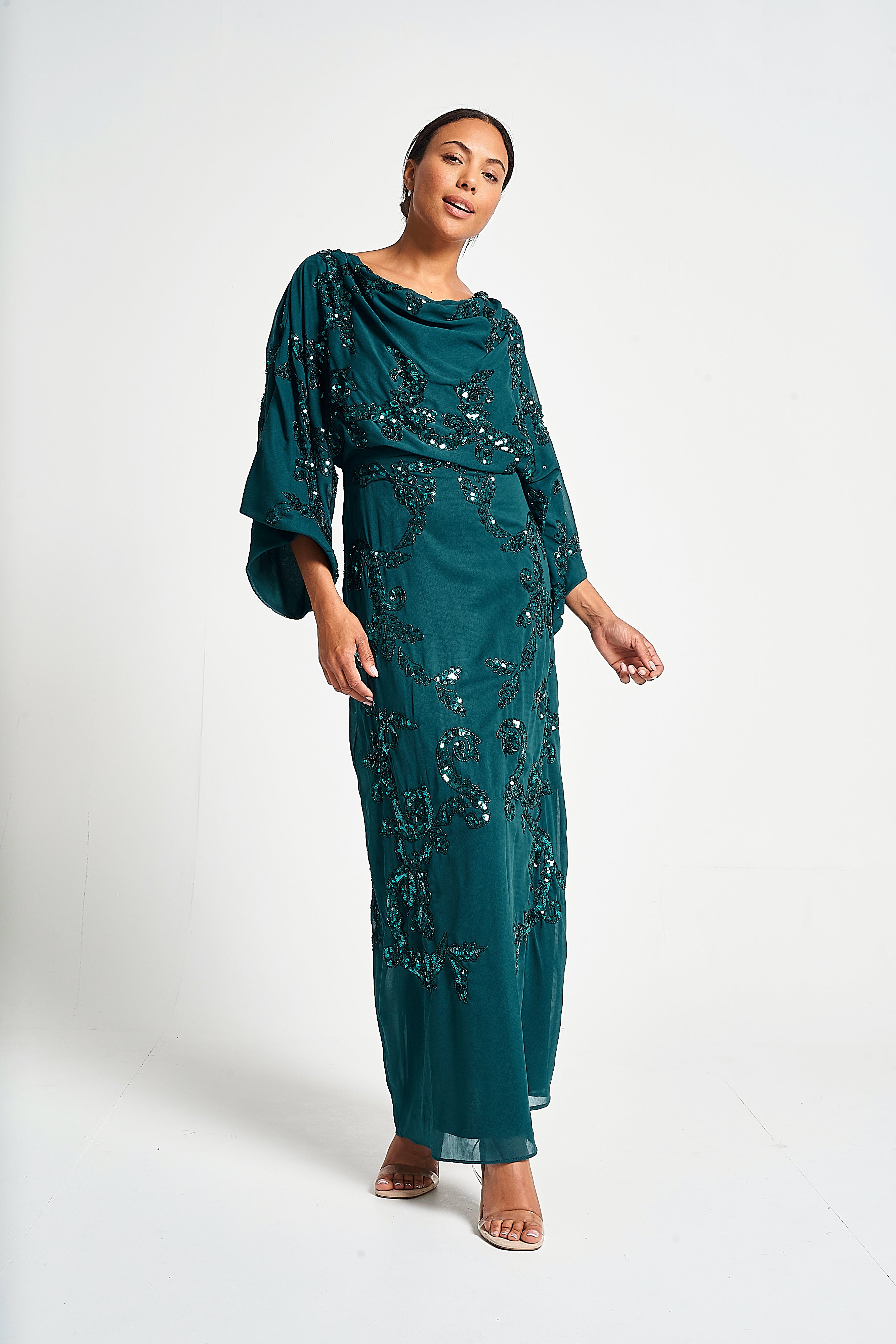storm green dress Marvel Comics | stuns in a new @Lukaswerneck gown. Storm #4 is on sale tomorrow! This dress is a STUNNER Cin Cin Storm Maxi Dress
