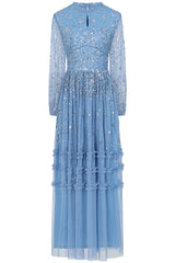 Agnes Sequin Maxi Dress - Powder Blue