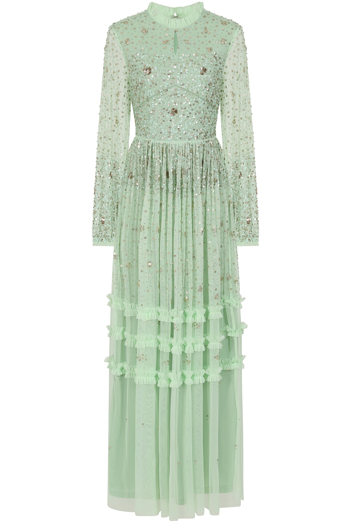 Agnes Sequin Maxi Dress - Green