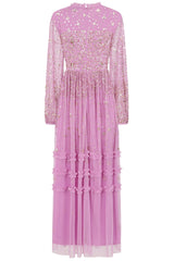 Agnes Sequin Maxi Dress - Pink