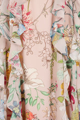 Aisley Floral Print Midi Dress