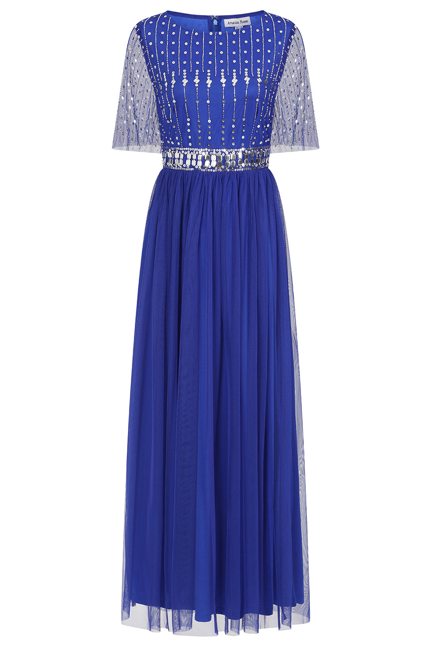 Alice Cobalt Blue Embellished Maxi Dress Frock and Frill Alice Cobalt Blue Embellished Maxi Dress Frock and Frill