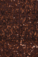 Allegro Chicory Coffee Sequin Maxi Dress 