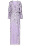 Alta Lilac Embellished Maxi Dress