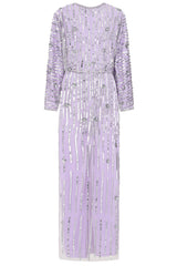 Alta Lilac Embellished Maxi Dress