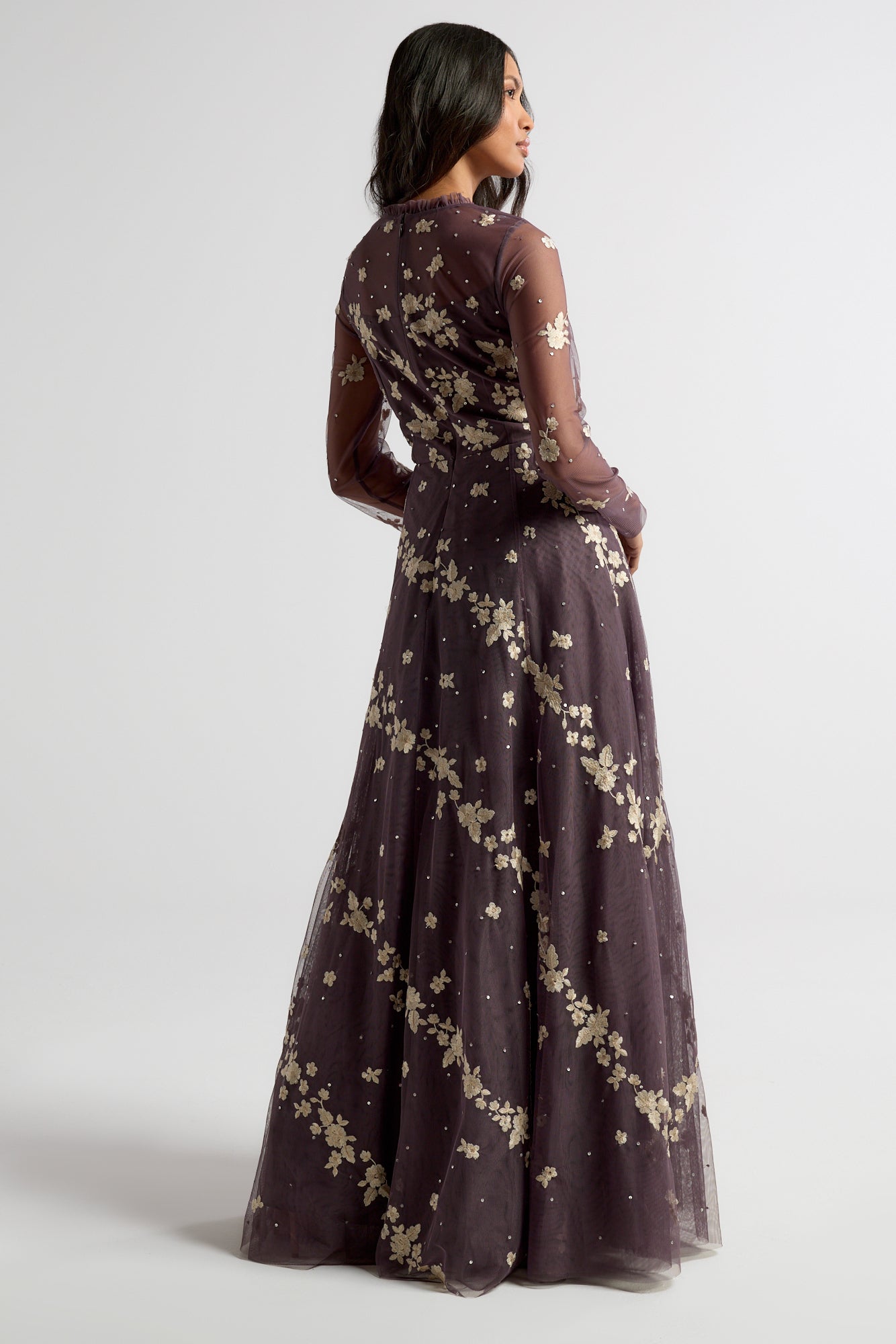 Anastasia Purple Floral Embroidered Maxi Dress Frock And Frill anastasia-purple-floral-embroidered-maxi-dress-frock-and-frill