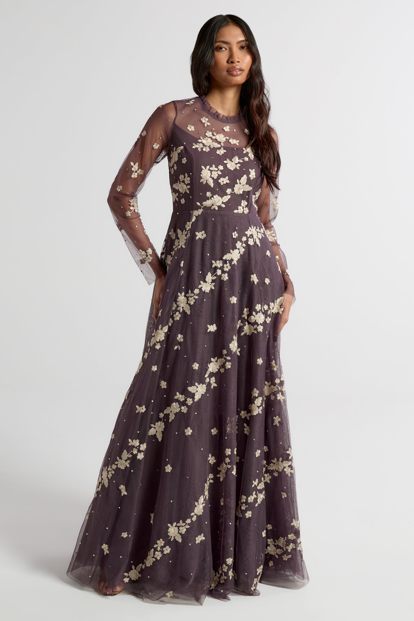 anastasia purple dress Once upon a December #anastasia taking part of my couture #disneyprincess series. I wanted to draw her as close as I could to her movie I've always loved her Anastasia Purple Floral Embroidered Maxi