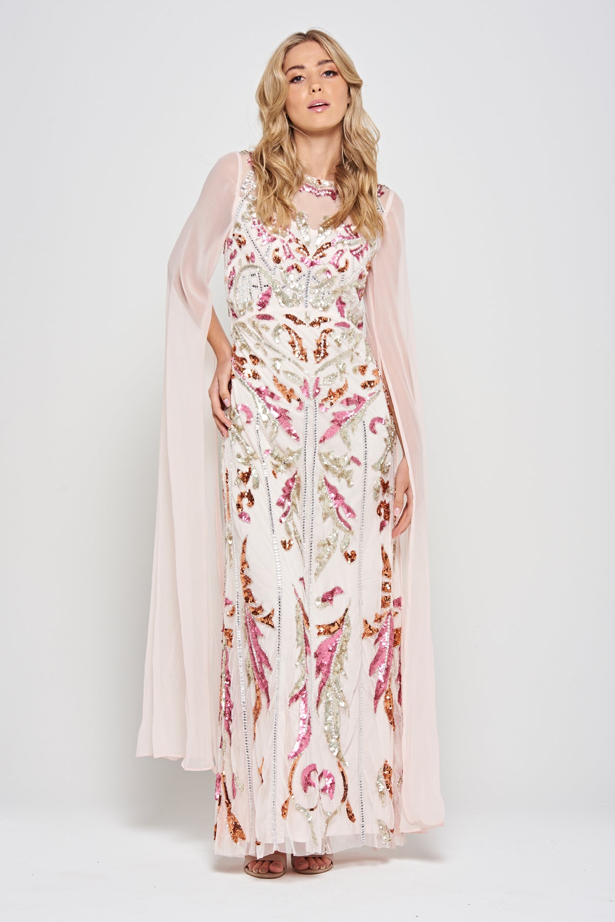aurelia maxi dress pink Aurelia Dress in Cerise