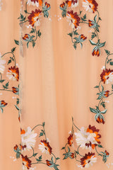 Aviana Floral Embroidered Maxi Dress - Almond