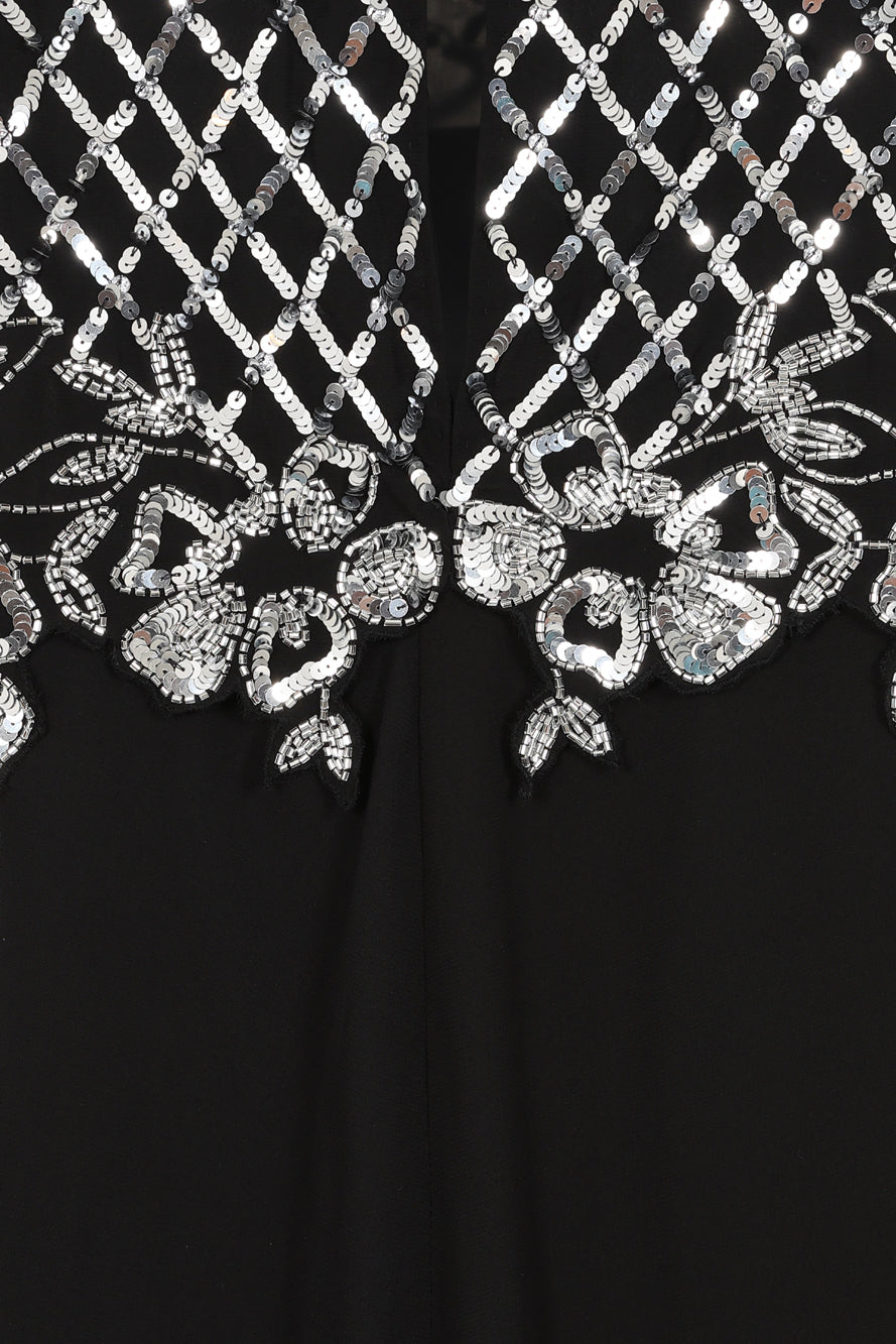 Ayden Black Sequin Cape Sleeve Maxi Dress Frock and Frill Ayden Black Sequin Cape Sleeve Maxi Dress Frock and Frill