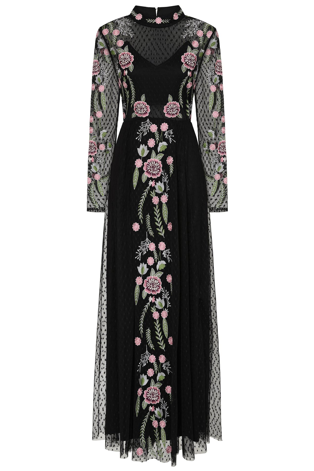 Next black embroidered dress best sale