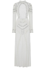 Bertha Embellished Maxi Dress - White