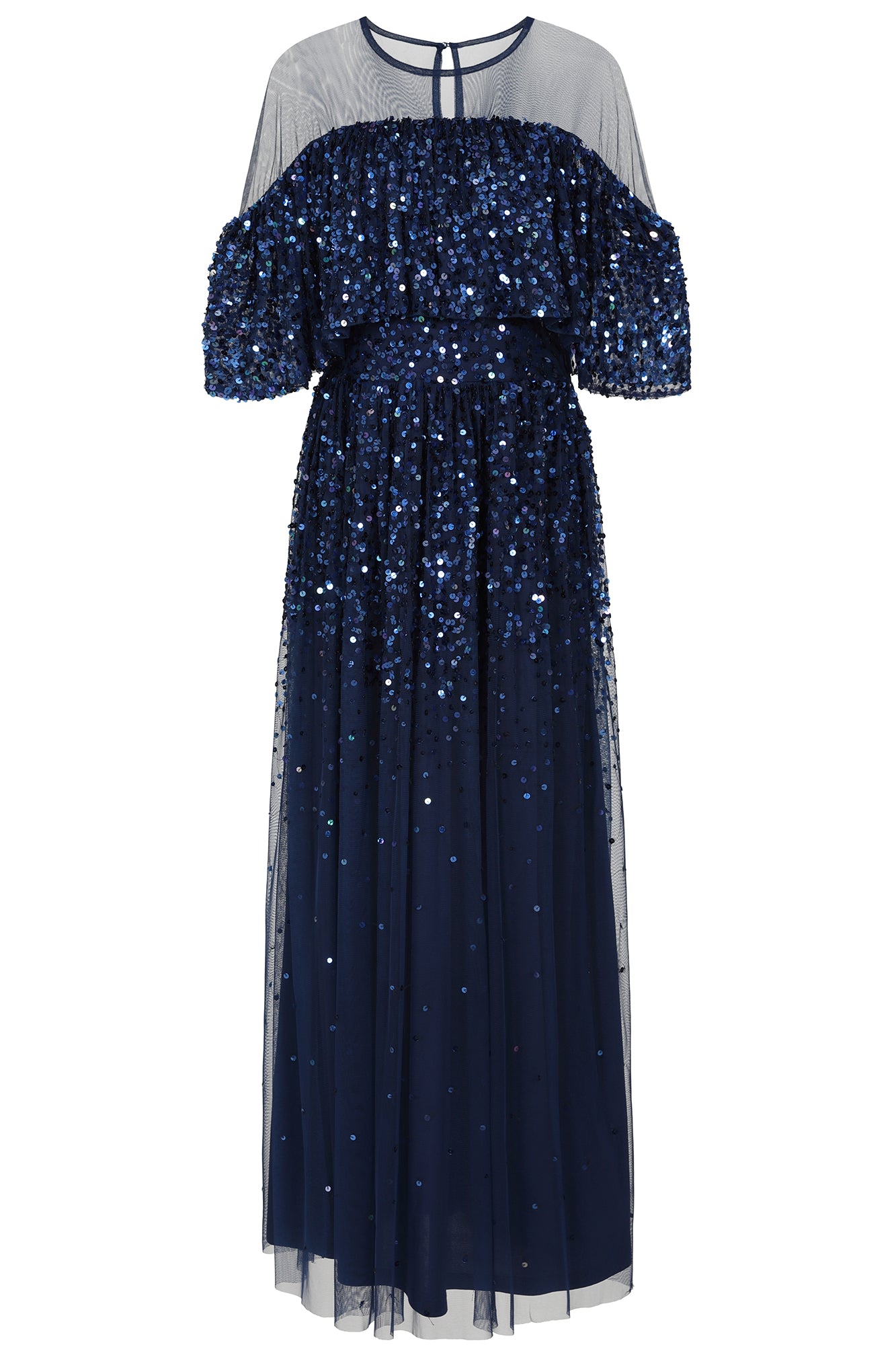 Beverly Sequin Maxi Dress - Navy