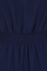 Brinna Navy Floral Embroidered Maxi Dress