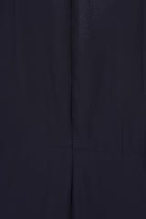 Briony Navy Embroidered Maxi Dress with Batwing Sleeves