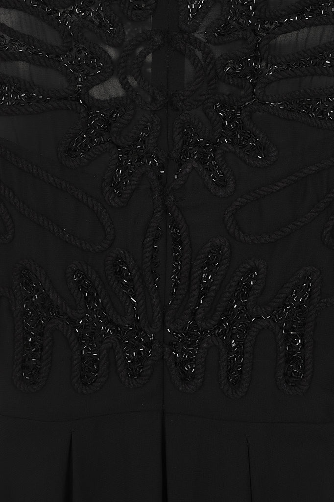 Cari Cornelli Sequin Midi Dress - Black
