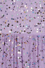 Christina Confetti Sequin Maxi Dress - Lilac