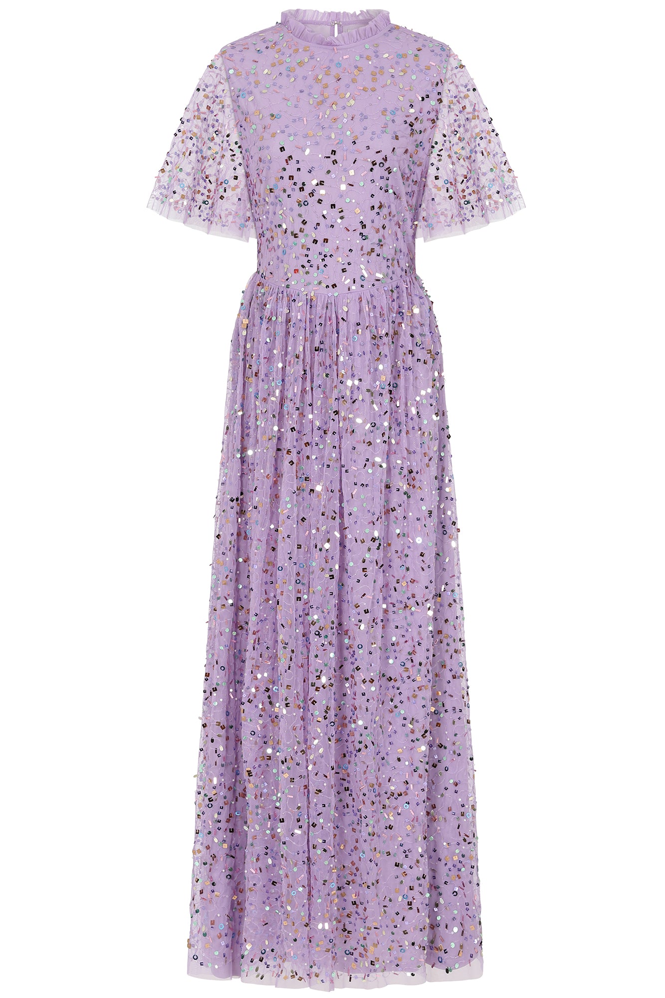 Christina Confetti Sequin Maxi Dress - Lilac