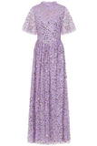 Christina Lilac Confetti Sequin Maxi Dress