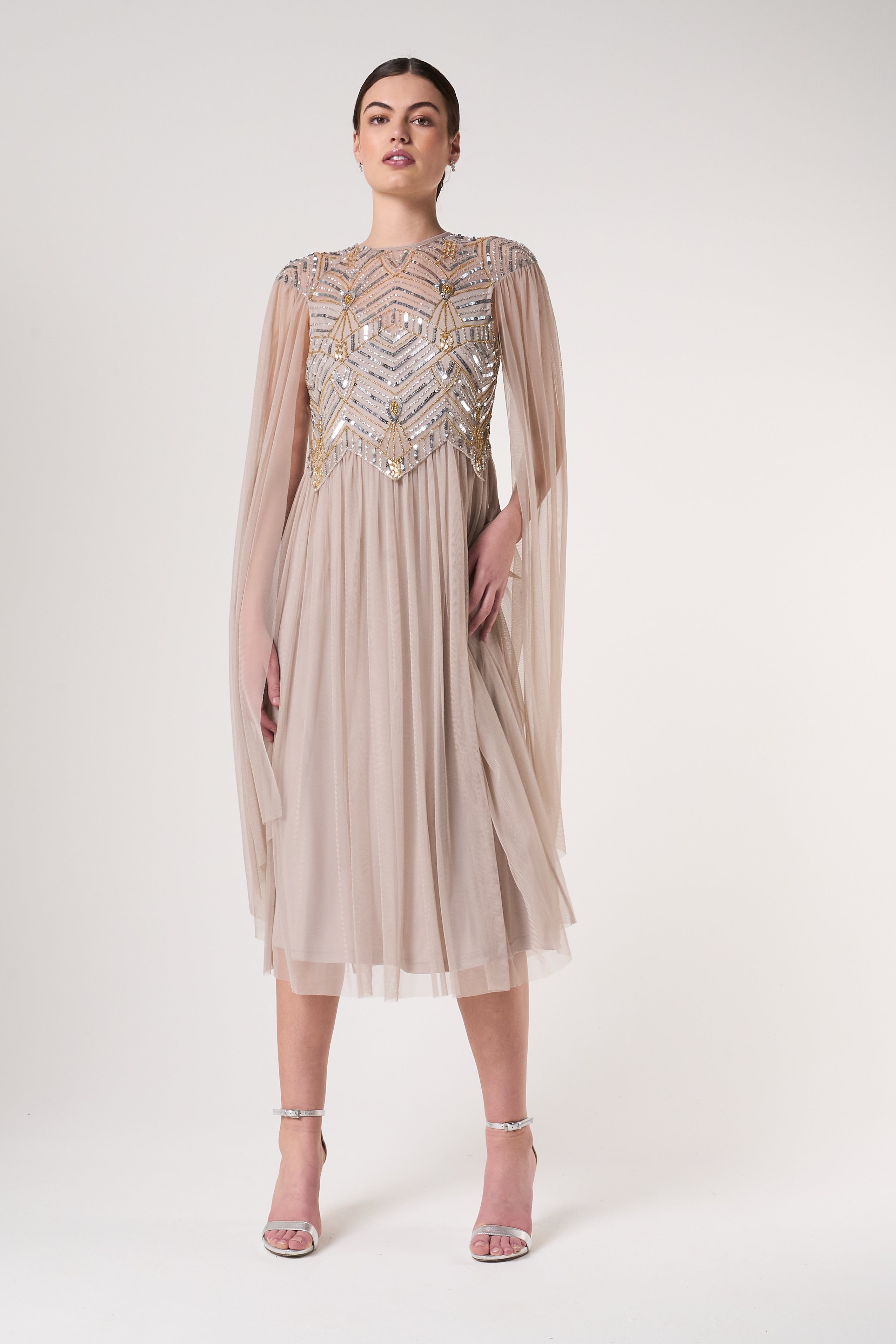 Clara Embellished Midi Dress