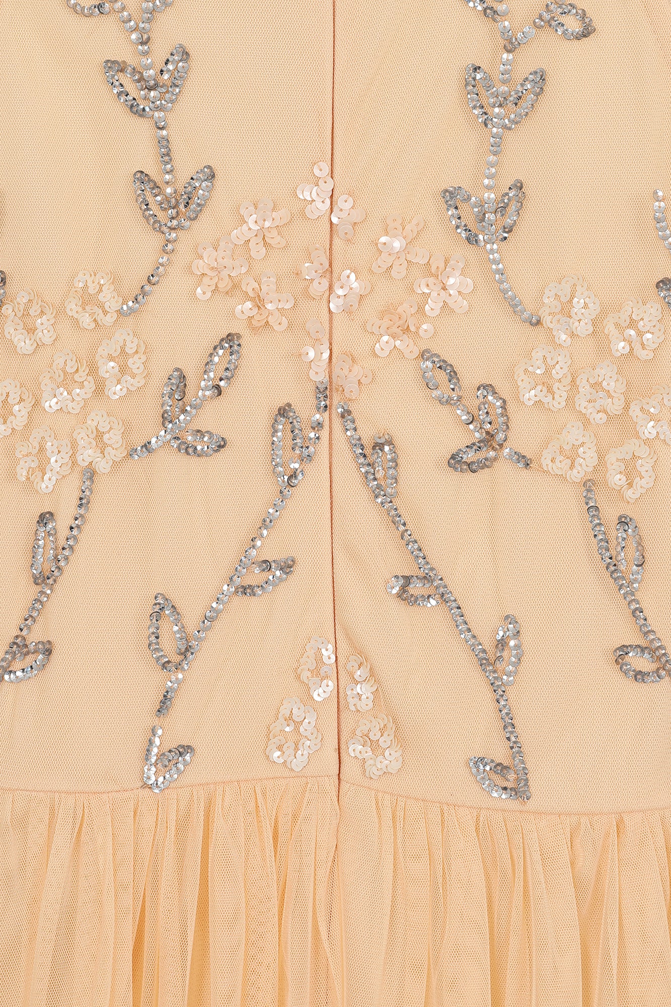 Cynthia Peach Embellished Maxi Dress Frock and Frill Cynthia Peach Embellished Maxi Dress Frock and Frill