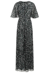 Dana Sequin Maxi Dress - Black