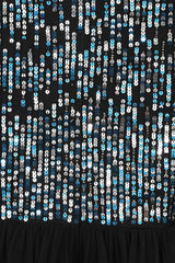 Dariane Black Sequin Maxi Dress 