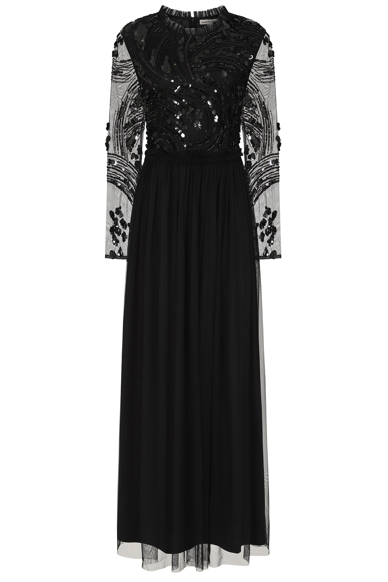 Darlene Black Sequin Maxi Dress Frock and Frill Darlene Black Sequin Maxi Dress Frock and Frill