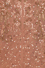 Edina Bronze Embellished Maxi Dress