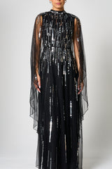 Eileen Black Sequin Maxi Dress