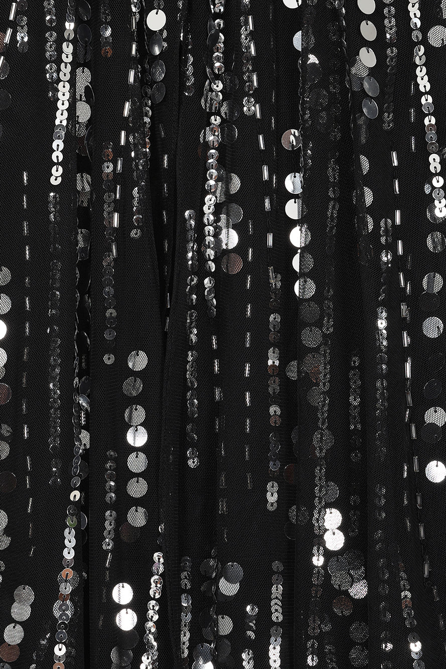 Eileen Black Sequin Maxi Dress