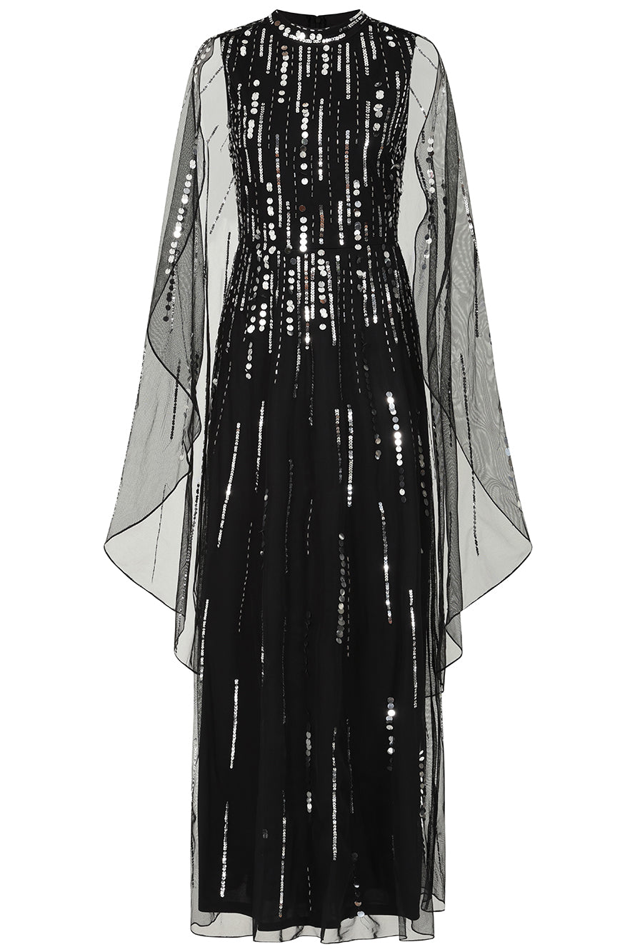 Eileen Black Sequin Maxi Dress