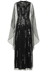 Eileen Black Sequin Maxi Dress