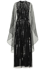 Eileen Black Sequin Maxi Dress