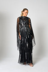 Eileen Black Sequin Maxi Dress