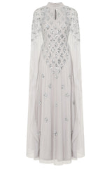 Eileen Embellished Maxi Dress in Grey