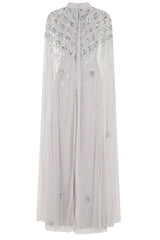 Eileen Embellished Maxi Dress in Grey