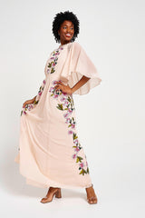 Elliana Floral Embroidered Maxi Dress