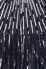 Elvina Navy Embellished Maxi Dress