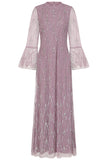 Erma Lilac Embellished Maxi Dress